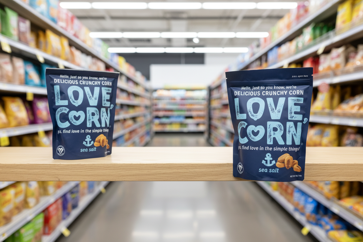 6 x Love Corn Premium Crunch Corn Sea Salt - 115g