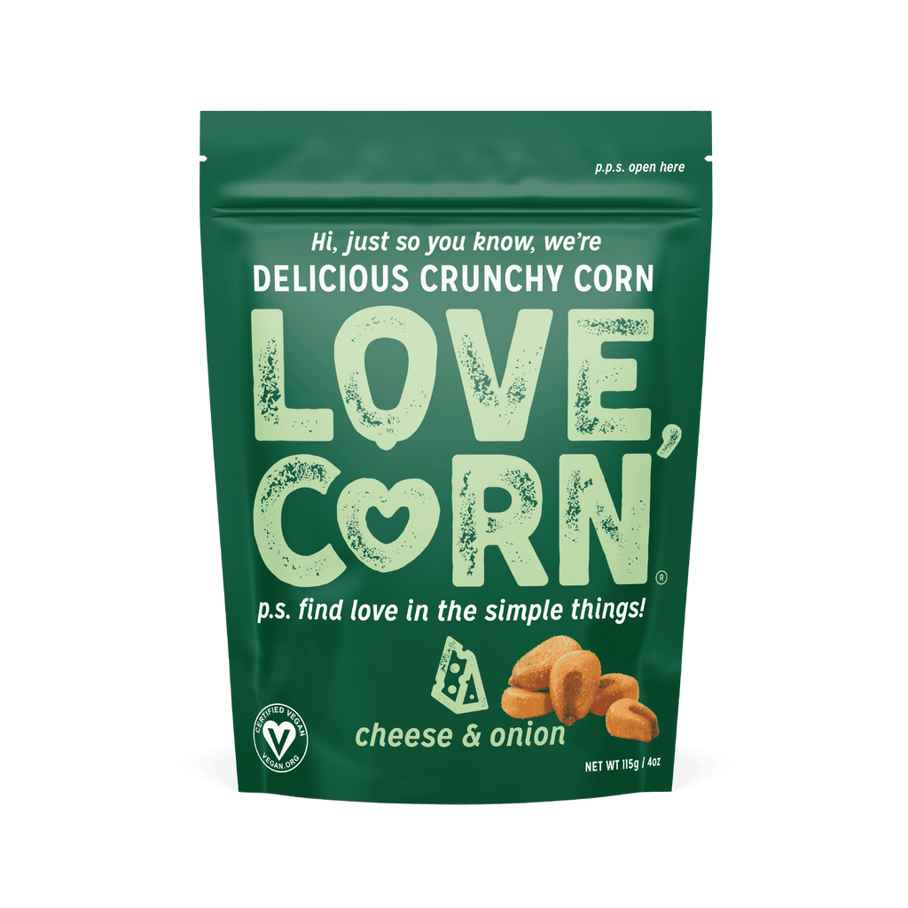 6 x Love Corn Premium Crunch Corn Cheese & Onion - 115g