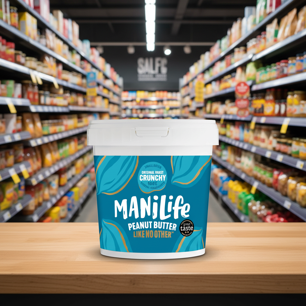 ManiLife Original Roast Crunchy Peanut Butter - 900g