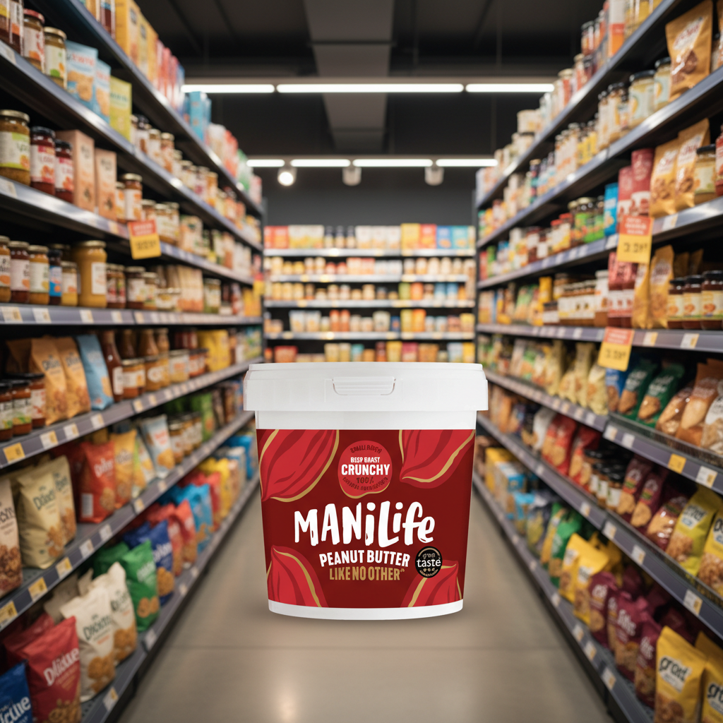 ManiLife Deep Roast Crunchy Peanut Butter - 900g