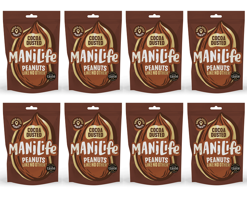 8 x ManiLife Cocoa Dusted Peanuts - 75g