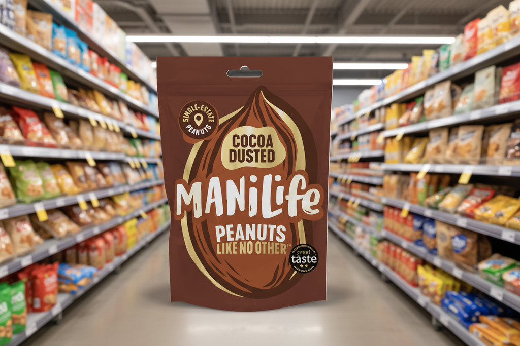 8 x ManiLife Cocoa Dusted Peanuts - 75g