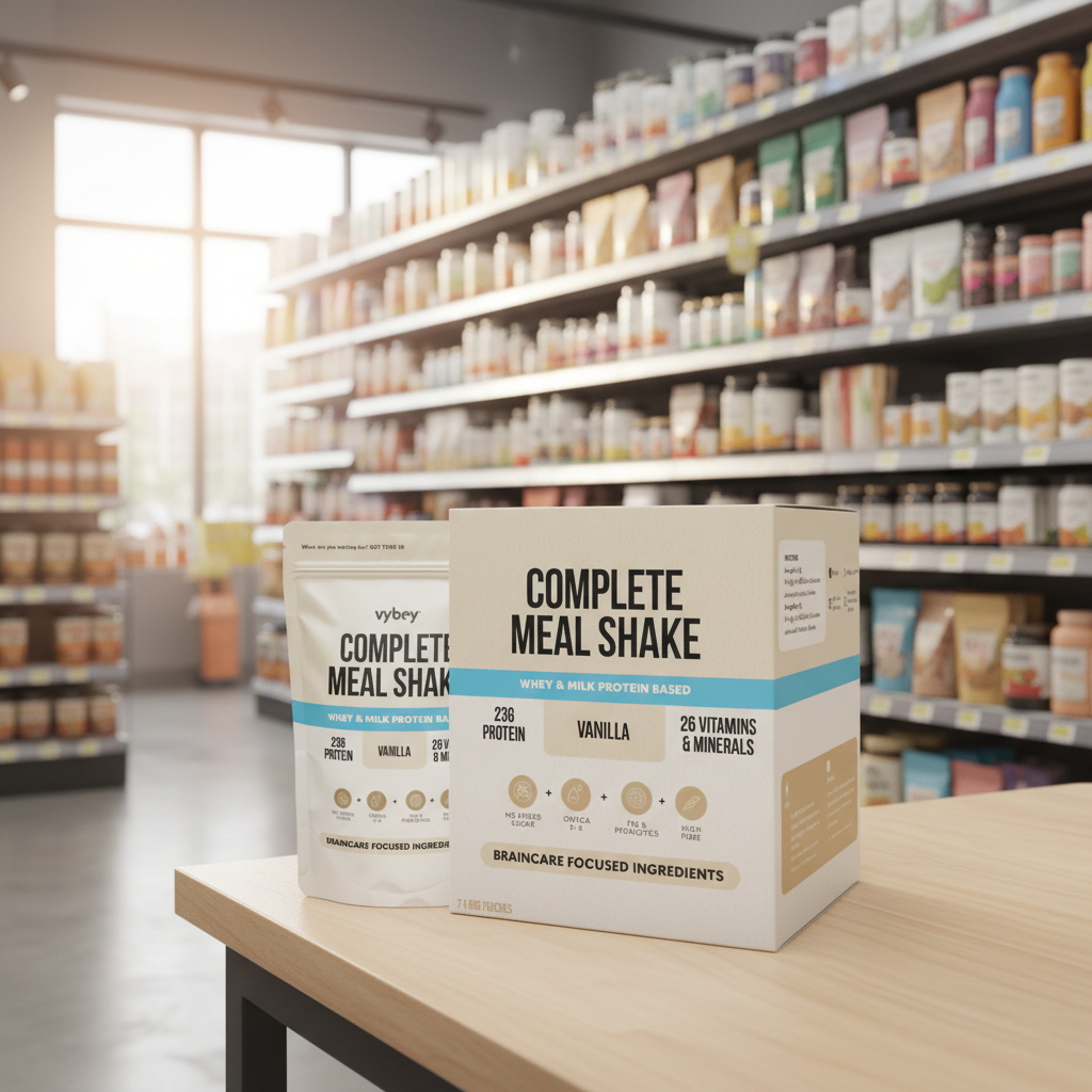 Vybey Complete Meal Powder - Vanilla - 7x80g