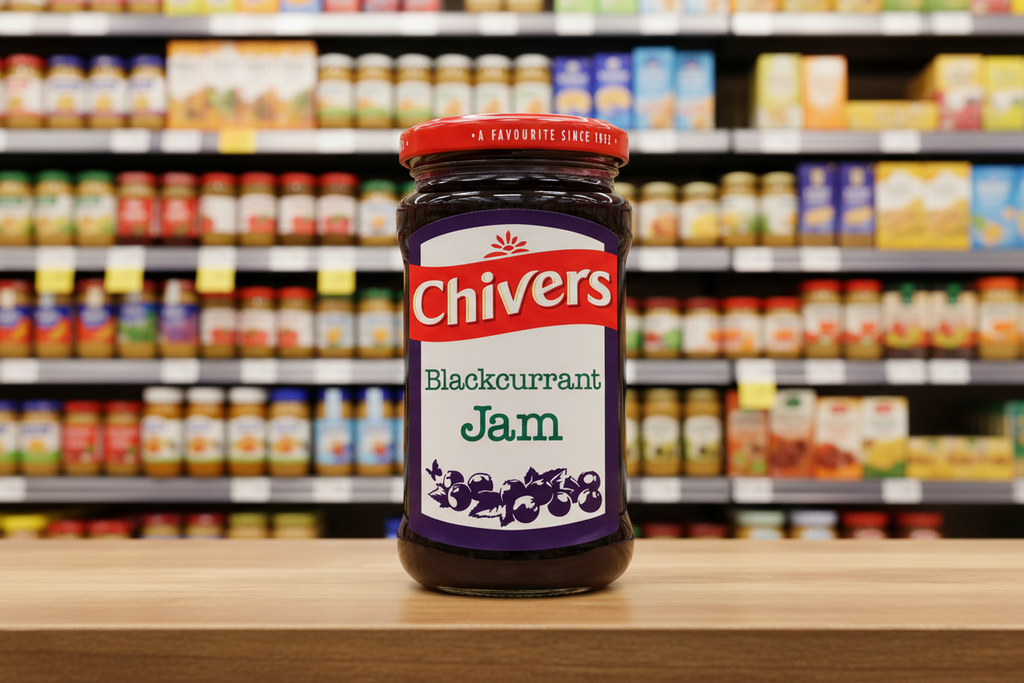 12 x Chivers Blackcurrant Jam 370G