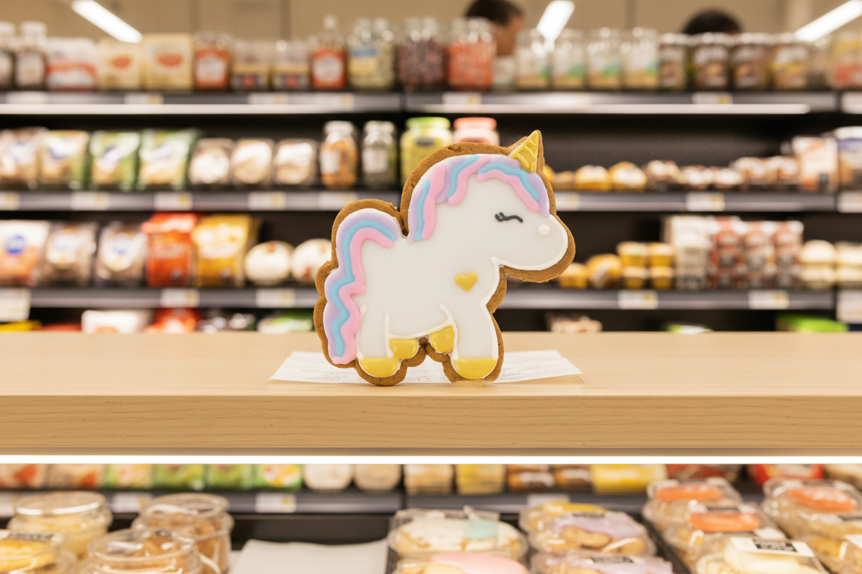 12 x Original Biscuit Bakers Iced Gingerbread Unicorn - 12g
