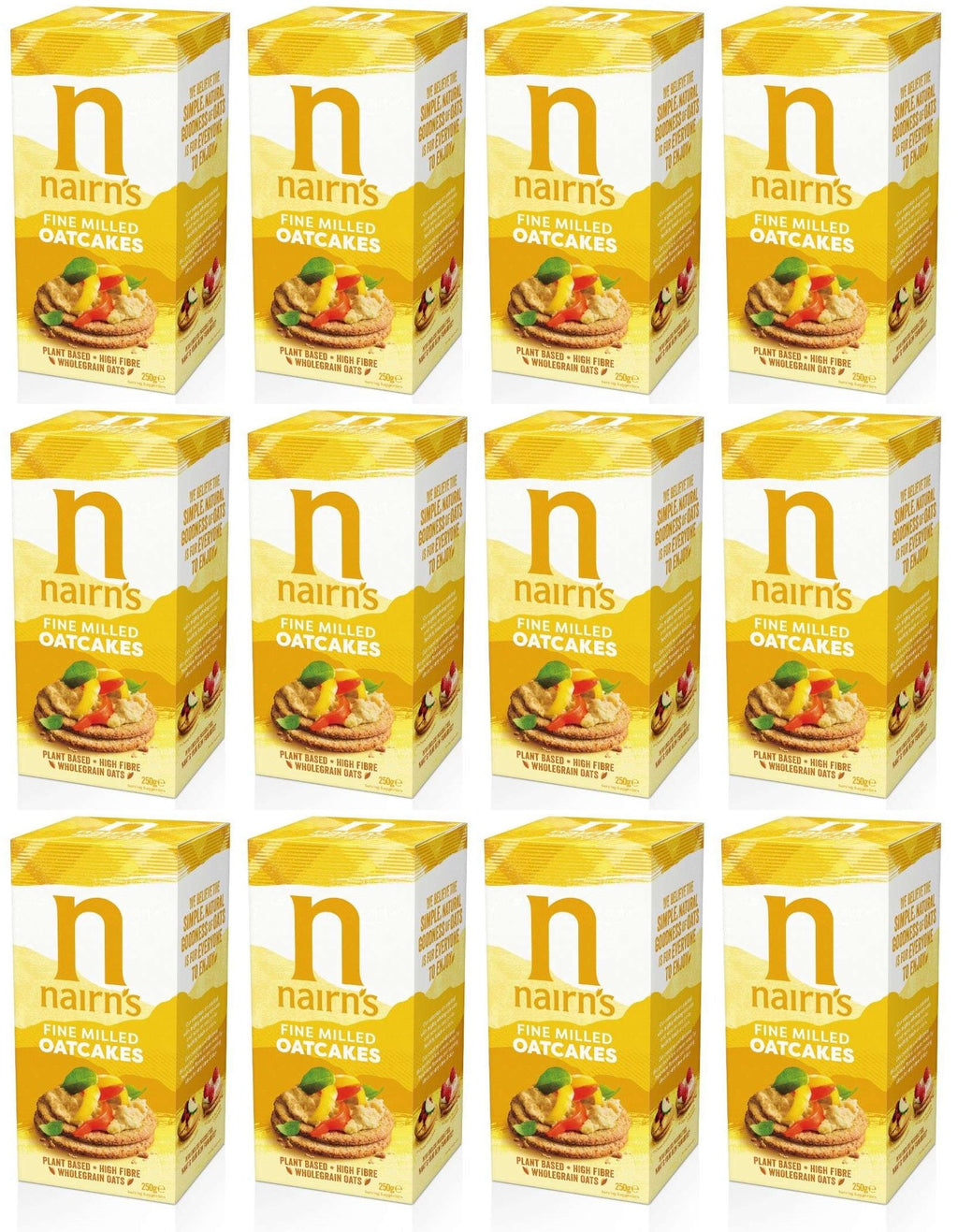 12 x Nairn's Fine Milled Oatcakes - 218g