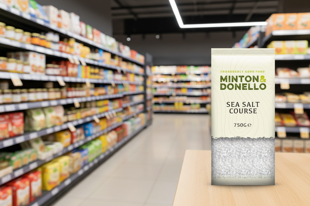 6 x Minton & Donello Sea Salt Coarse - 750g