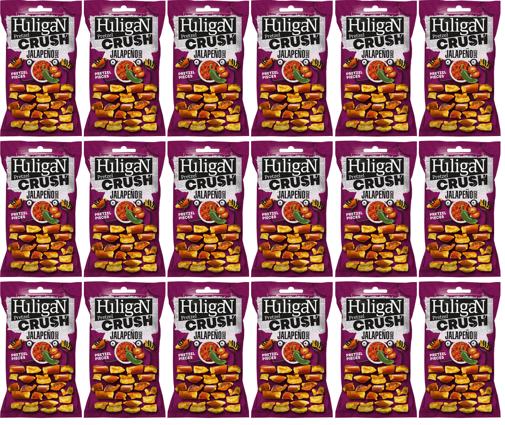18 x Huligan Pretzel Jalapeno - 65g