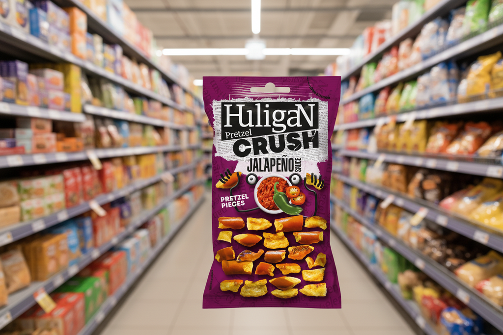 18 x Huligan Pretzel Jalapeno - 65g