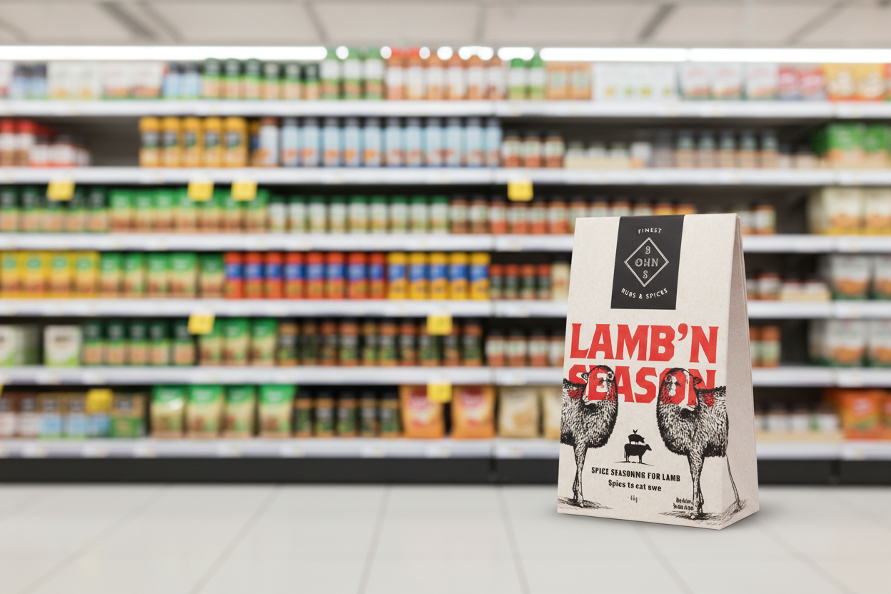 6 x Bohns Lamb'N Season Dry Spice Rub - 60g