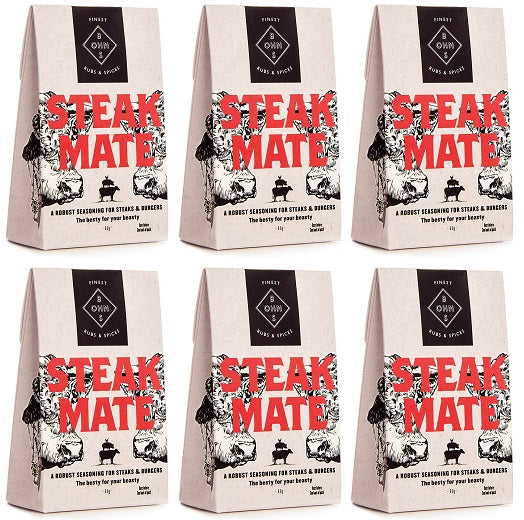 6 x Bohns Steak Mate Dry Spice Rub - 60g