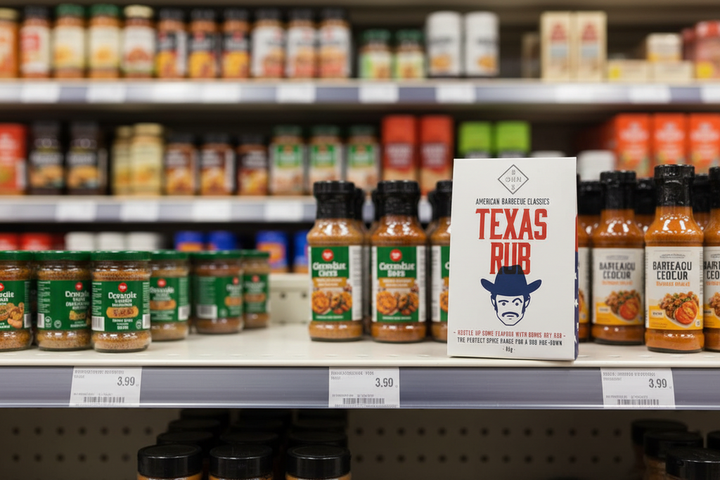 6 x Bohns Texas Rub BBQ Dry Spice Rub - 60g