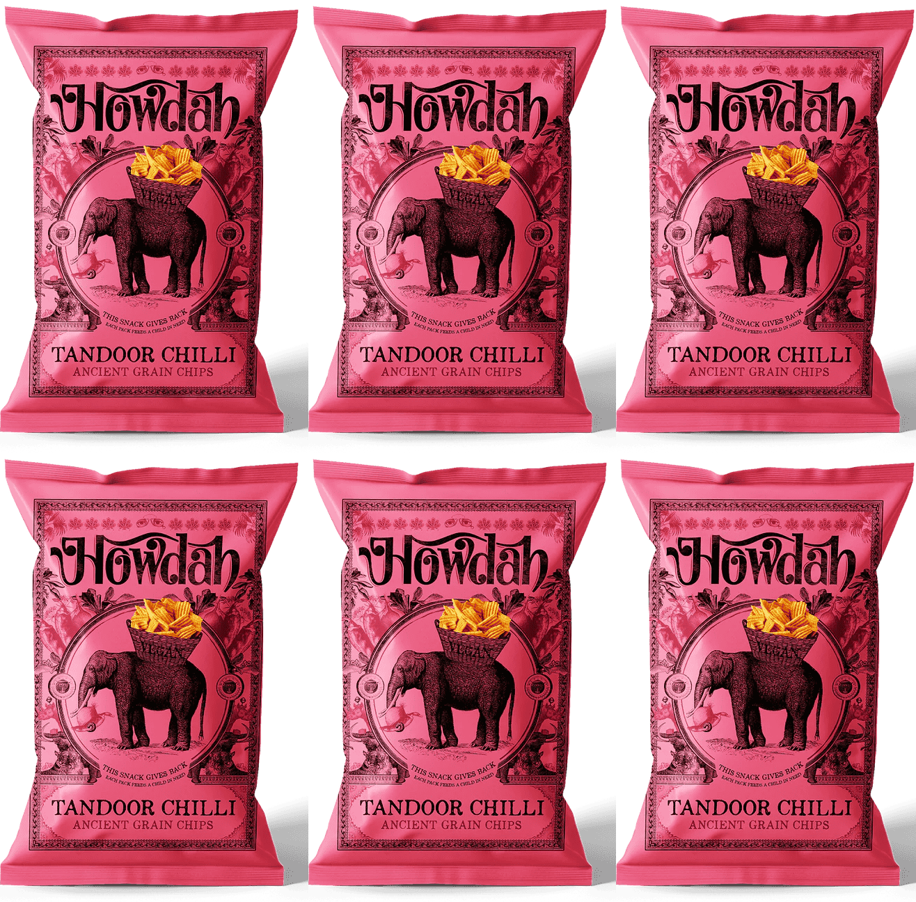 6 x Howdah Tandoor Chilli - 130g