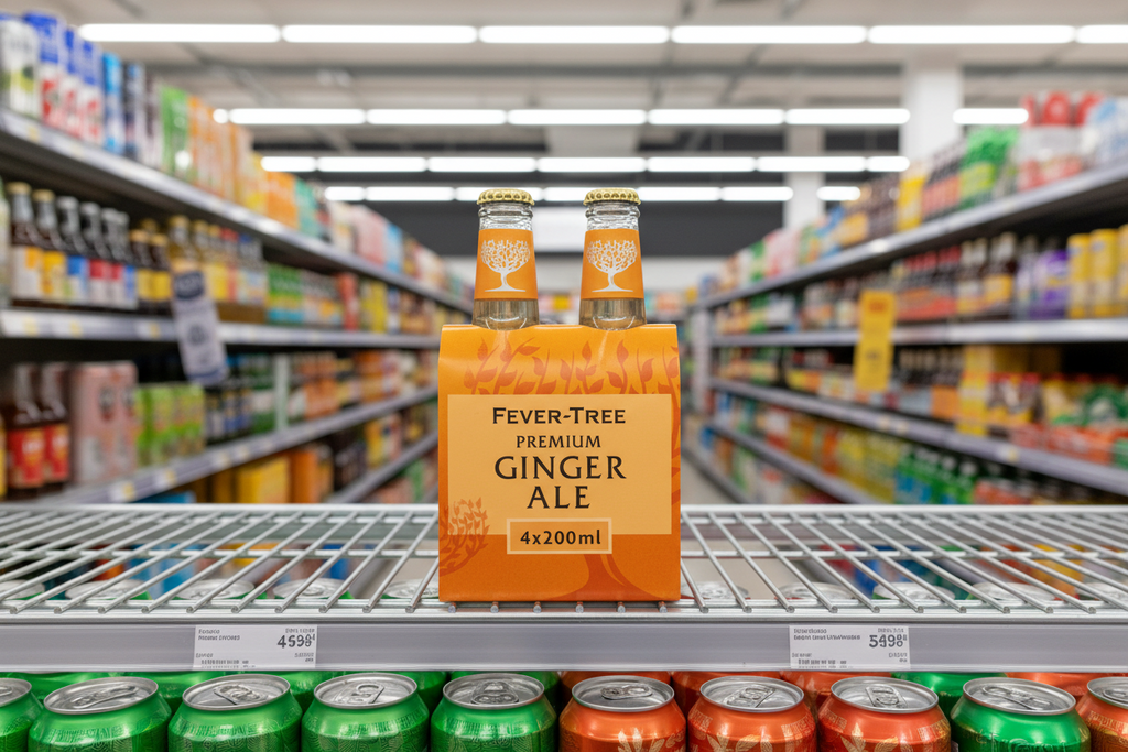 6 x Fever-Tree Premium Ginger Ale 4 X 200Ml