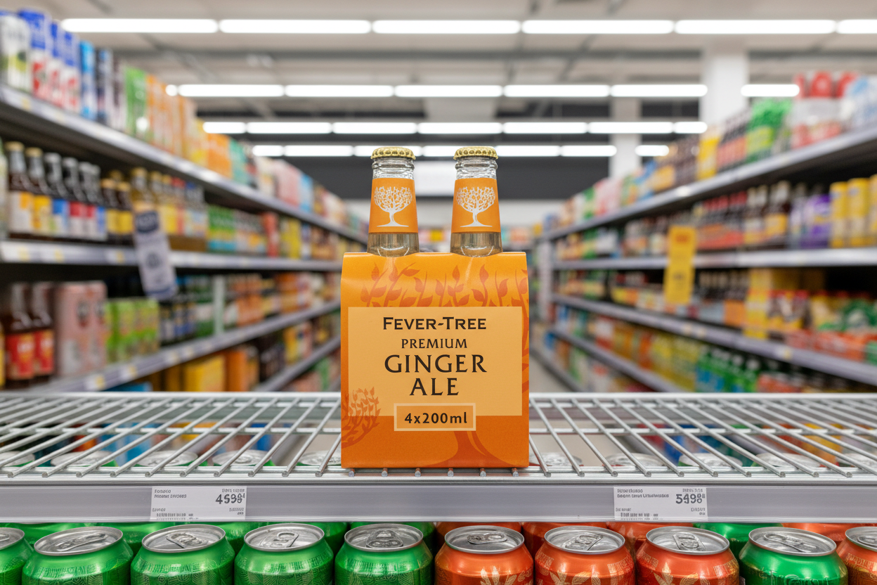 6 x Fever-Tree Premium Ginger Ale 4 X 200Ml
