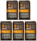 5 x Doves Farm Organic Wholemeal Spelt Flour - 1kg