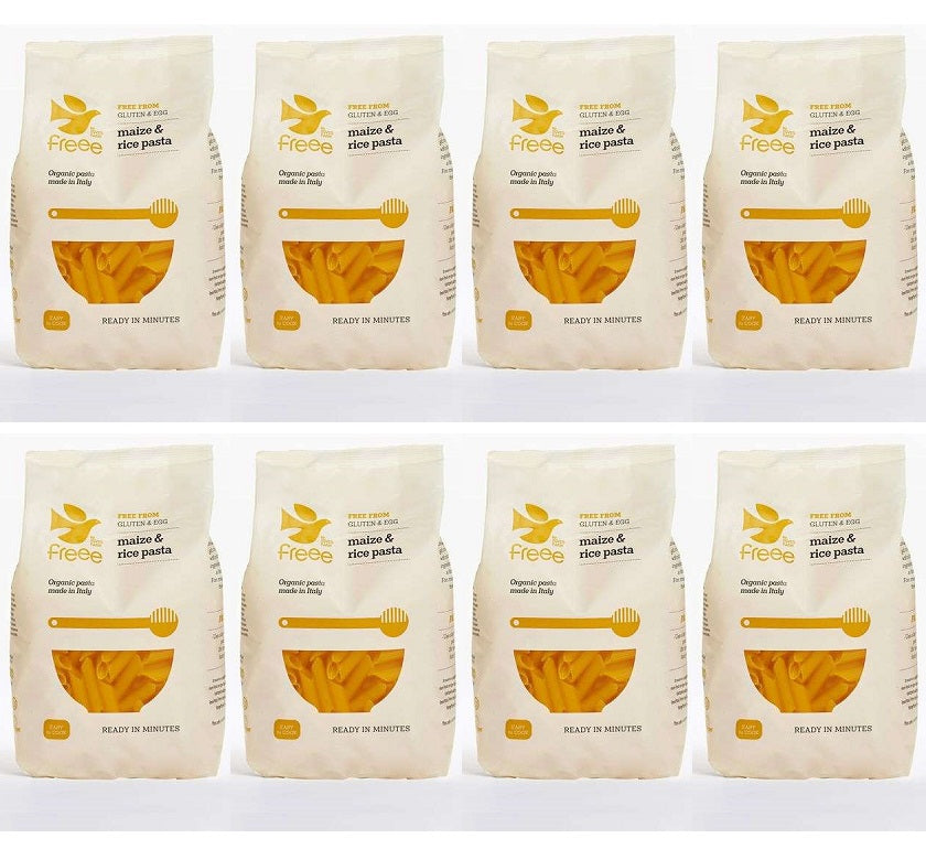 8 x Freee GF Organic Maize & Rice Penne Pasta - 500g