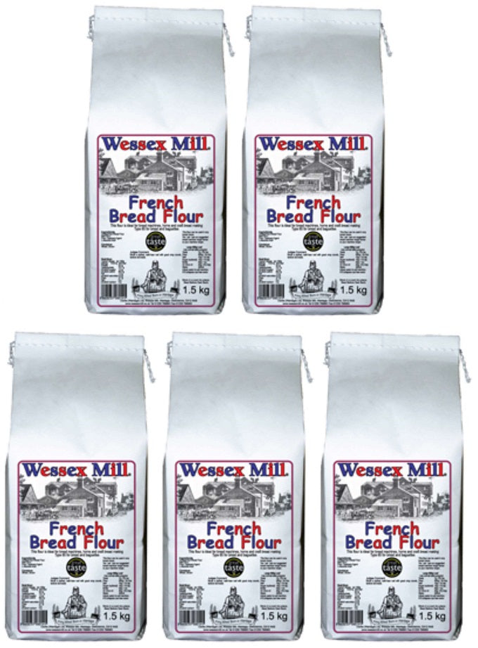 5 x Wessex Mill French Bread Flour - 1.5kg