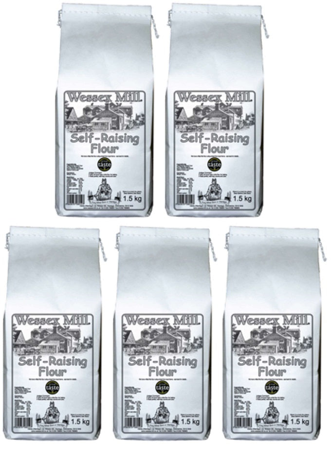 5 x Wessex Mill Self-Raising Flour - 1.5kg