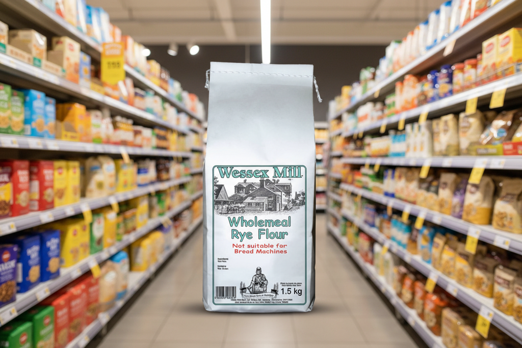 5 x Wessex Mill Wholemeal Rye Flour - 1.5kg