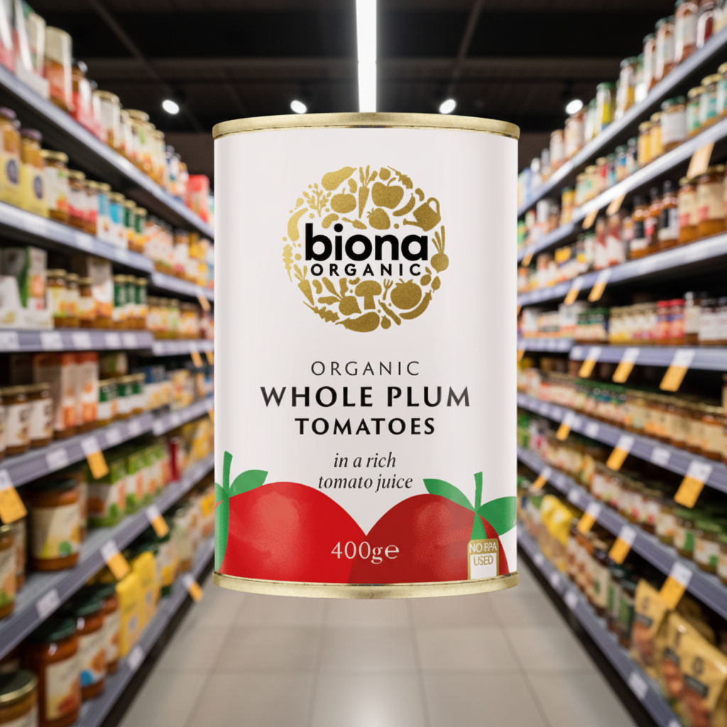 Biona Organic Whole Plum Peeled Tomatoes - 400g