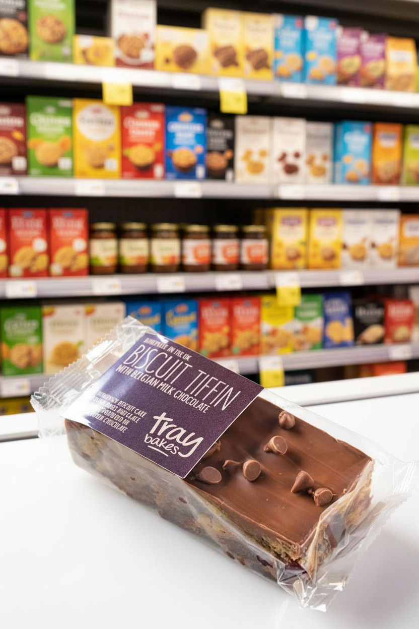 Traybakes Biscuit Tiffin with Milk Chocolate - 12g