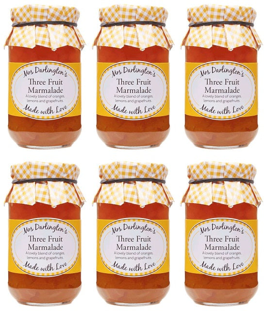 6 x Mrs Darlington's 3 Fruit (Orange, Lemon & G'fruit) - 340g