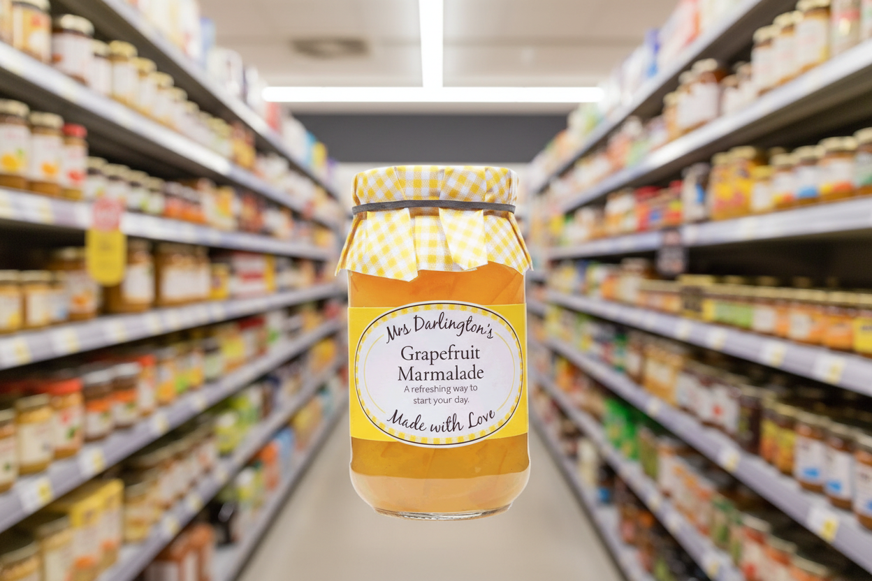 6 x Mrs Darlington's Medium Cut Grapefruit - 340g