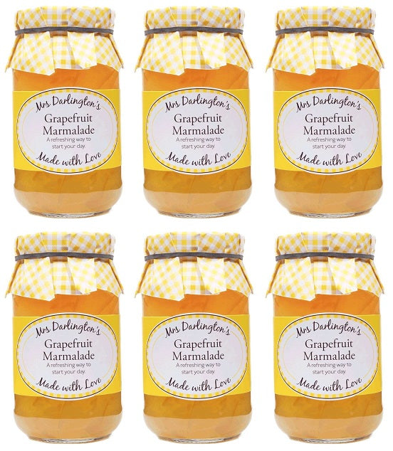 6 x Mrs Darlington's Medium Cut Grapefruit - 340g