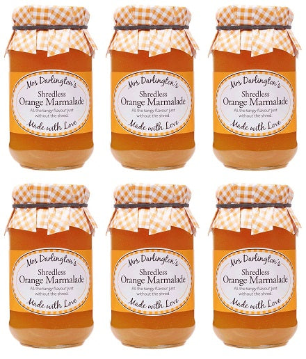 6 x Mrs Darlington's Shredless Orange - 340g