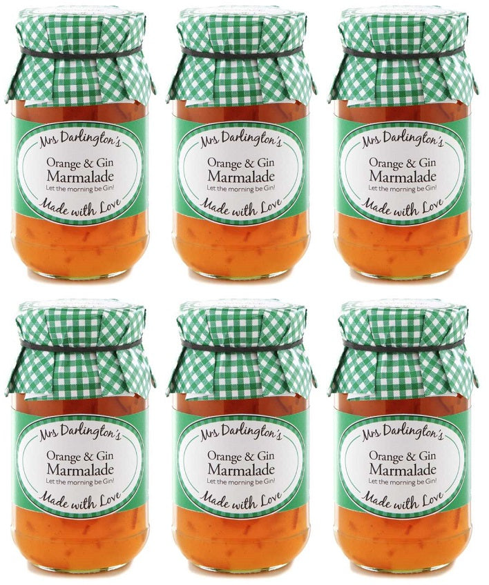 6 x Mrs Darlington's Medium Cut Orange with Ginger - 340g