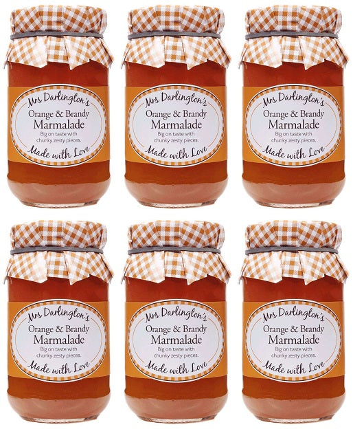 6 x Mrs Darlington's Thick Cut Orange with Brandy - 340g