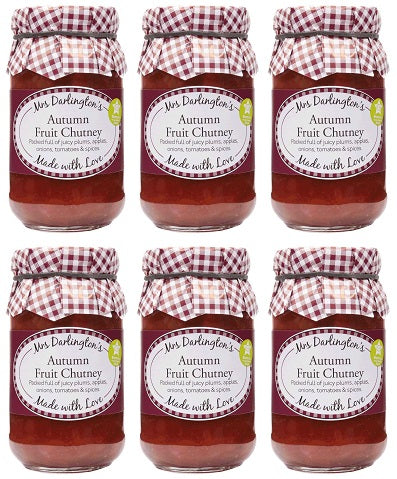 6 x Mrs Darlington's Autumn Fruit Chutney - 312g