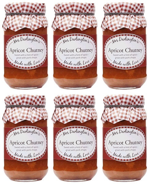6 x Mrs Darlington's Apricot Chutney - 312g