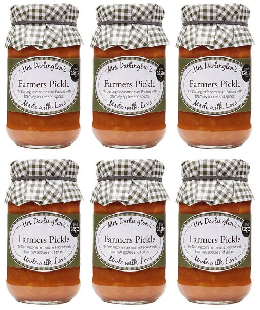 6 x Mrs Darlington's Farmer Tom's Pickle - 312g