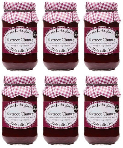 6 x Mrs Darlington's Beetroot Chutney - 312g