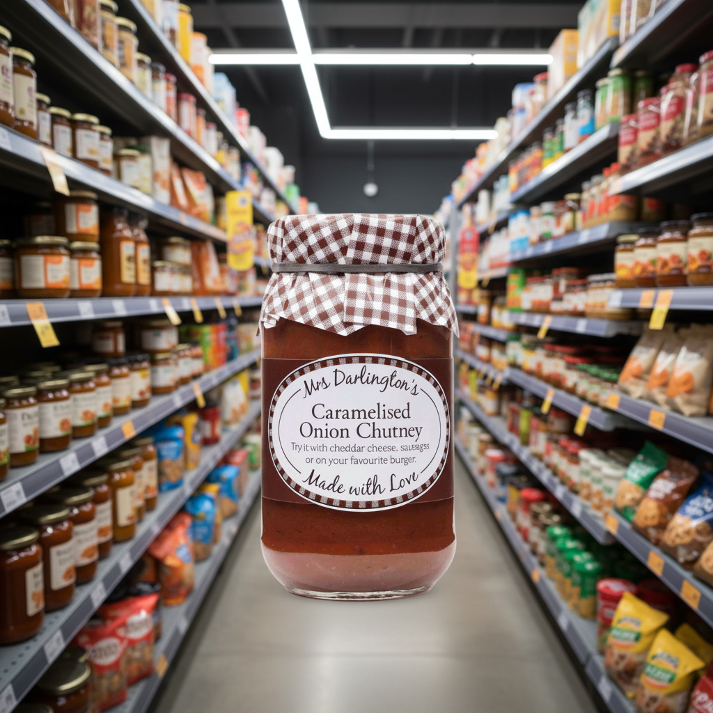 6 x Mrs Darlington's Caramelised Onion Chutney - 312g