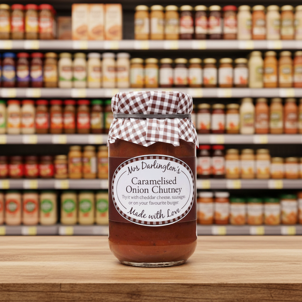 6 x Mrs Darlington's Caramelised Onion Chutney - 312g