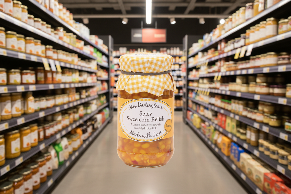 6 x Mrs Darlington's Spicy Sweetcorn Relish - 300g