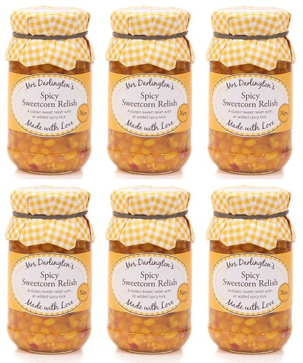 6 x Mrs Darlington's Spicy Sweetcorn Relish - 300g
