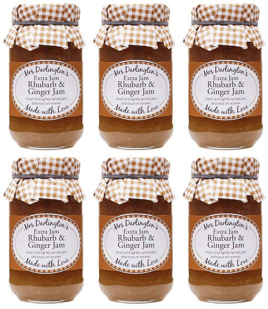 6 x Mrs Darlington's Rhubarb & Ginger - 340g