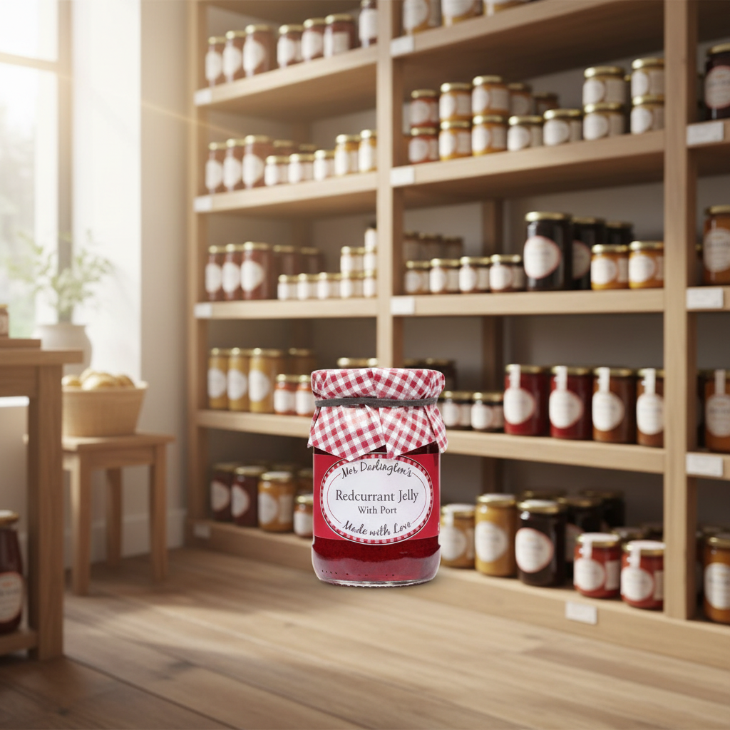 6 x Mrs Darlington's Redcurrant Jelly with Port - 212g
