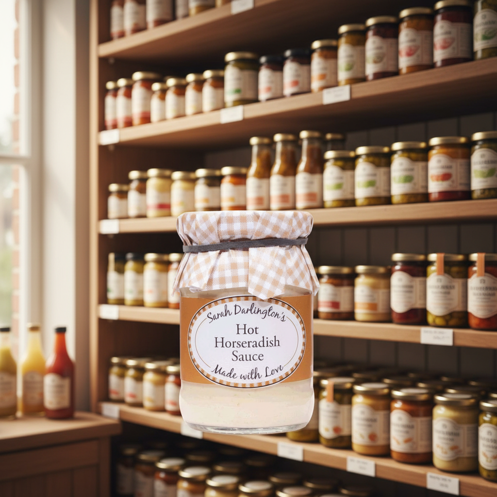 6 x Sarah Darlington's Hot Horseradish Sauce - 180g