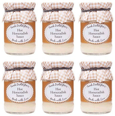 6 x Sarah Darlington's Hot Horseradish Sauce - 180g