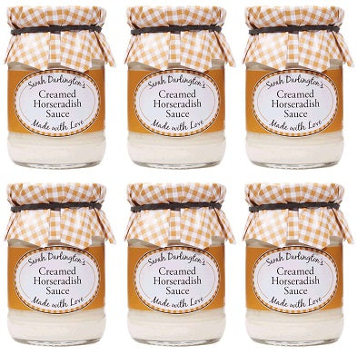 6 x Sarah Darlington's Creamed Horseradish Sauce - 180g
