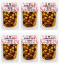 6 x Silver & Green Paprika Chilli Olives - 220g