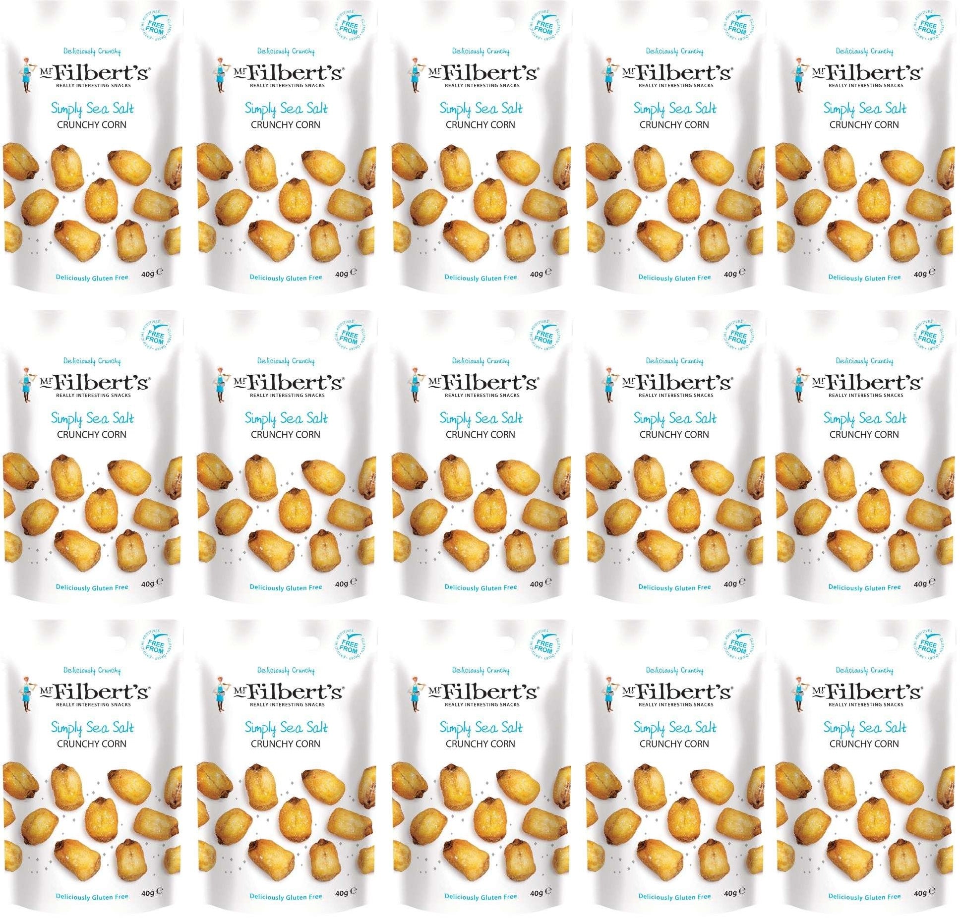 15 x Mr Filberts Crunchy Corn Salted - 40g