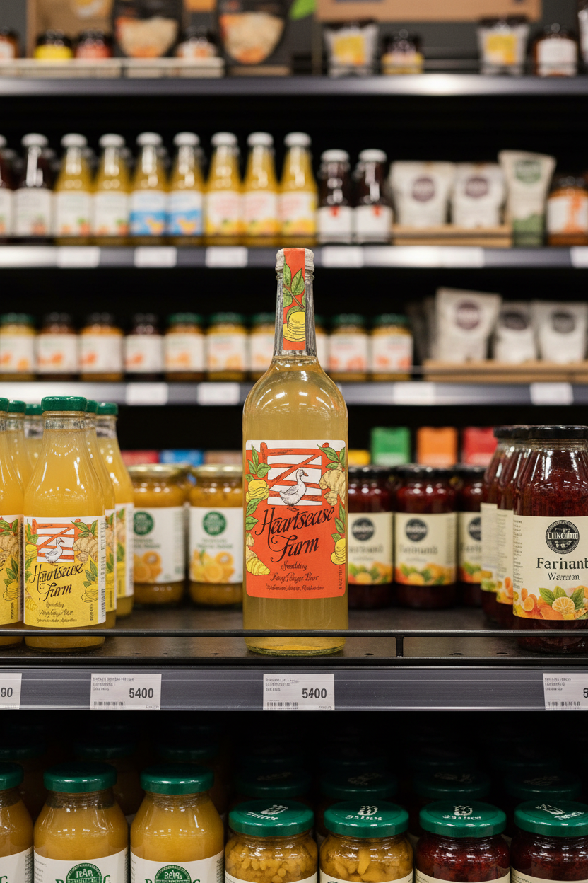 6 x Heartsease Farm Sparkling Fiery Ginger Beer - 750ml