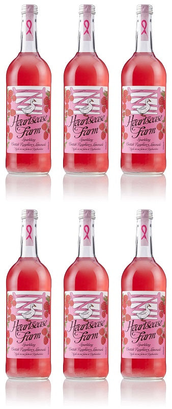 6 x Heartsease Farm Sparkling Raspberry Lemonade - 750ml
