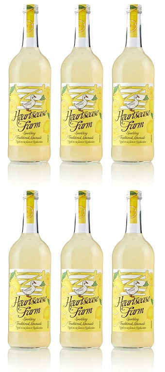 6 x Heartsease Farm Sparkling Traditional Lemonade - 750ml